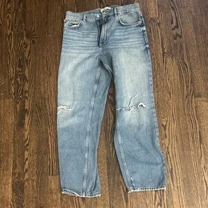 Zara Distressed Blue Jeans